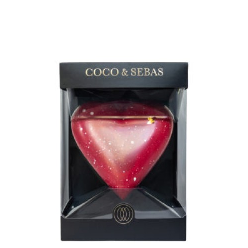 Heart red milk chocolate